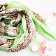 Silk womens scarf from fabric Gucci 'Monogram'. Shawls1. Platkoffcom. Online shopping on My Livemaster.  Фото №2