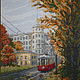 Осень в городе. Вышитая картина, Картины, Нижний Новгород,  Фото №1