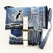 Сумки и аксессуары handmade. Livemaster - original item Denim bag Women`s bag made of jeans Boho bag Fashion jeans. Handmade.