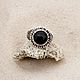 Order Men's ring with black agate ' Valor'. Handmade. geliar. Livemaster. . Rings Фото №3