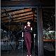Женский костюм с брюками, деловой костюм, винный BURGUNDY. Костюмы. TSNA. Интернет-магазин Ярмарка Мастеров.  Фото №2