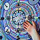 Blue Blue painting Cosmos. Abstraction of rhinestones crystals. Pictures. House of the Sun (irina-bast). My Livemaster. Фото №6