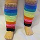 POLAINAS /slingogetry 'arco iris arco de ganchillo. Leg warmers. Gala Devi (crochet design). Ярмарка Мастеров.  Фото №4