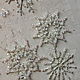 Christmas toys snowflake made of beads and glass beads. Christmas decorations. paintmart (oikos). My Livemaster. Фото №6