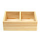 Order Wooden storage box 2 sections. For spices. Art.40005. SiberianBirchBark (lukoshko70). Livemaster. . Crates Фото №3
