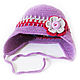 Sombreros del bebé: para la muchacha lana caliente, lila, Baby hat, Cheboksary,  Фото №1