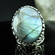 Order 925 Sterling Silver Ring with natural labradorite IV0102. Sunny Silver. Livemaster. . Rings Фото №3