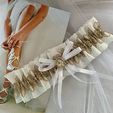 СВАДЕБНАЯ ПОДВЯЗКА НЕВЕСТЫ ♥ МАСТЕР-КЛАСС ♥ WEDDING BRIDE'S GARTER