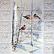  Ceramic panel 'Snegiri', Panels, Moscow,  Фото №1
