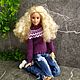 Ropa para muñecas: Suéter de Barbie con jacquard, Clothes for dolls, Novosibirsk,  Фото №1