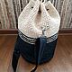 Bag-bag made of raffia. Bucketbag. Vjazalochka. Online shopping on My Livemaster.  Фото №2