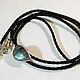 Bolo tie 'Western Bolo' with natural (Labradorite). Ties. Neformal-World. Online shopping on My Livemaster.  Фото №2