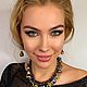 Колье двурядное с черным барочным жемчугом. Колье. Анна Лесникова ЗВЕЗДНЫЕ УКРАШЕНИЯ. Ярмарка Мастеров.  Фото №10