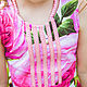 Летнее платье "Розы" для девочки. Платья. Myfabrics_atelie. Интернет-магазин Ярмарка Мастеров.  Фото №2