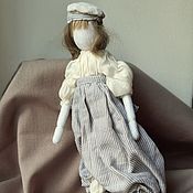 Куклы и игрушки handmade. Livemaster - original item Textile doll, retro style. Handmade.