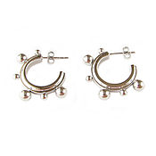 Украшения handmade. Livemaster - original item Silver ring earrings, Oval earrings buy a gift. Handmade.