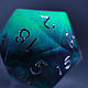 Большой дайс D20 для DnD Туманный свет. Фишки и кости. Geek Shelf. Ярмарка Мастеров.  Фото №6