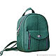 Green Velvet Python skin backpack. Backpacks. exotiqpython. Online shopping on My Livemaster.  Фото №2