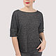 Order Jumper T-shirt black grey cotton. Yana Levashova Fashion. Livemaster. . Jumpers Фото №3