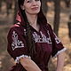 Заказать  Платье   с капюшоном "Птички". СЛАВный стиль от Заряны и Анны. Ярмарка Мастеров. . Платья Фото №3