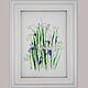 Irises. Embroidered flower pattern: embroidery with threads, ribbons, beads, Pictures, Chelyabinsk,  Фото №1