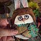 Заказать Кролик Кондратий. Kofeynyashki ART toys Кожемякина Людмила  (kofeynyashki). Ярмарка Мастеров. . Чердачная кукла Фото №3