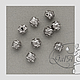 Бусина в стиле Пандора разделительная акрил серебро. Бусины. GalA beads. Интернет-магазин Ярмарка Мастеров.  Фото №2