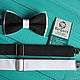 Bow tie and suspenders Contrast / black tie white suspenders. Butterflies. Respect Accessories. My Livemaster. Фото №4