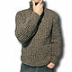 Sweater 100% wool. Mens sweaters. Sheep and goat skins. Online shopping on My Livemaster.  Фото №2