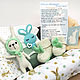 Заказать Мятный кролик - Подарочный бокс для младенца, Baby box. Кошака~Вышивака. Ярмарка Мастеров. . Подарки для новорожденных Фото №3