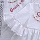 Order A set for the baptism of a girl with a towel. Happy White. Livemaster. . Christening set Фото №3