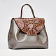 Genuine leather and Python bag, Classic Bag, St. Petersburg,  Фото №1