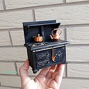 Куклы и игрушки handmade. Livemaster - original item Furniture for dolls: Old stove stove for doll house miniature. Handmade.
