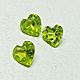 Заказать Хризолит (Перидот) /Бирма - Огранка сердце - 5 мм. ТАНАГРА gemstones (винтаж). Ярмарка Мастеров. . Заготовки для украшений Фото №3