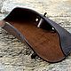 Funda de cuero para las gafas. Eyeglass case. MILANO. My Livemaster. Фото №6