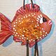 Fish ceramic mural on the wall gift souvenir sea theme. Suspension. BalticAmberJewelryRu Tatyana. Online shopping on My Livemaster.  Фото №2