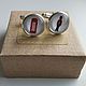 Cufflinks are silver plated the Sights of London, Cuff Links, Moscow,  Фото №1