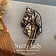 Брошь “Nutty lady”, Брошь-булавка, Ростов-на-Дону,  Фото №1