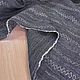 Серый лен с вышивкой. Ткани. Эксклюзивные ткани made in ITALY. Интернет-магазин Ярмарка Мастеров.  Фото №2