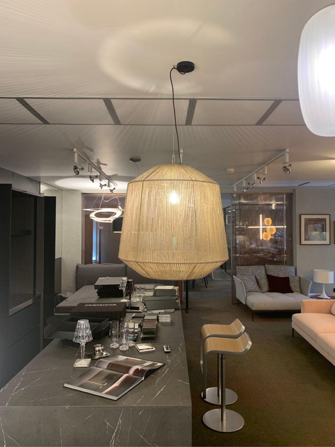 Плетеная люстра из джута в интернет-магазине Ярмарка Мастеров по цене ...