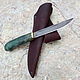 Knife 'Finka-3' 'lappi' Damascus stab.karelka. Knives. Artesaos e Fortuna. My Livemaster. Фото №6