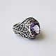 Ring Ladies Caprice with amethyst. Ring. Persian (persianjewelry) (persianjewelry). Online shopping on My Livemaster.  Фото №2