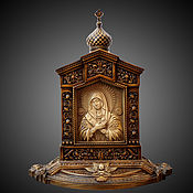 Картины и панно handmade. Livemaster - original item Icon of the virgin of Tenderness (desktop icon). Handmade.