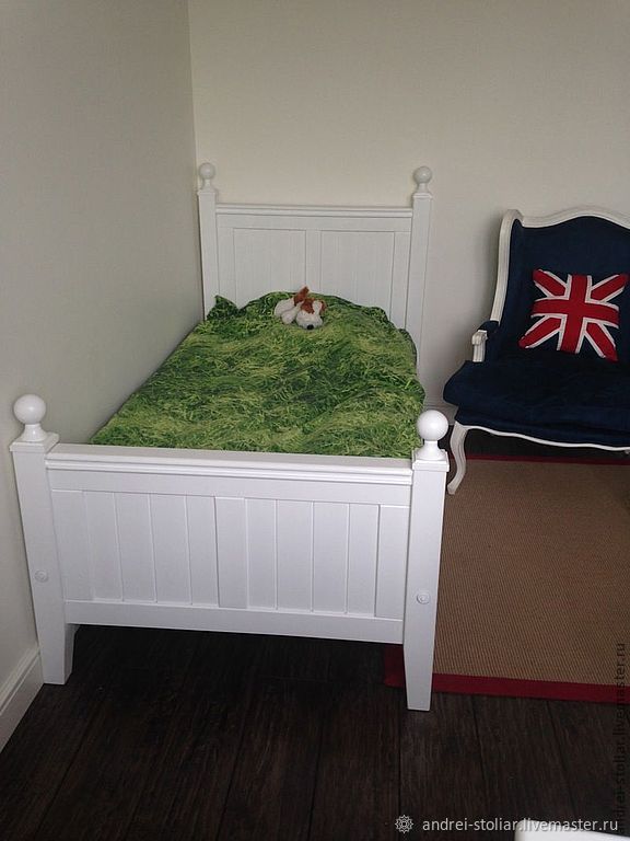 Деревянная кровать (001) в интернет-магазине Ярмарка Мастеров по цене ...