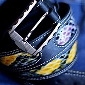 Аксессуары handmade. Livemaster - original item Straps: Classic leather belt 