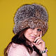 Hat - 'ball' of natural fur silver Fox. Caps. margotti (margotti). Online shopping on My Livemaster.  Фото №2