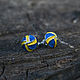 Volleyball ball Mikasa, earrings with enamel, Stud earrings, Tver,  Фото №1