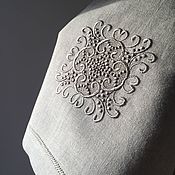 Для дома и интерьера handmade. Livemaster - original item Tea towel with the volume embroidery 