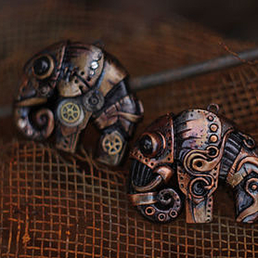 Стимпанк кулон "Ржавый слон". (Steampunk). . Украшения ручной работы - Ярмарка Мастеров Украшения ручной работы. Ярмарка Мастеров - ручная работа Стимпанк кулон "Ржавый слон". (Steampunk). Handmade.
