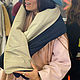 Стеганый конопляный шарф с карманом. Шарфы. Devohome. Интернет-магазин Ярмарка Мастеров.  Фото №2
